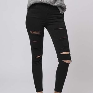 Topshop ripped Jamie jeans
